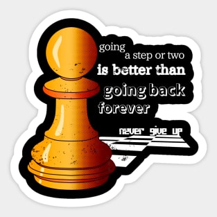 NEVER GIVE UP Sticker